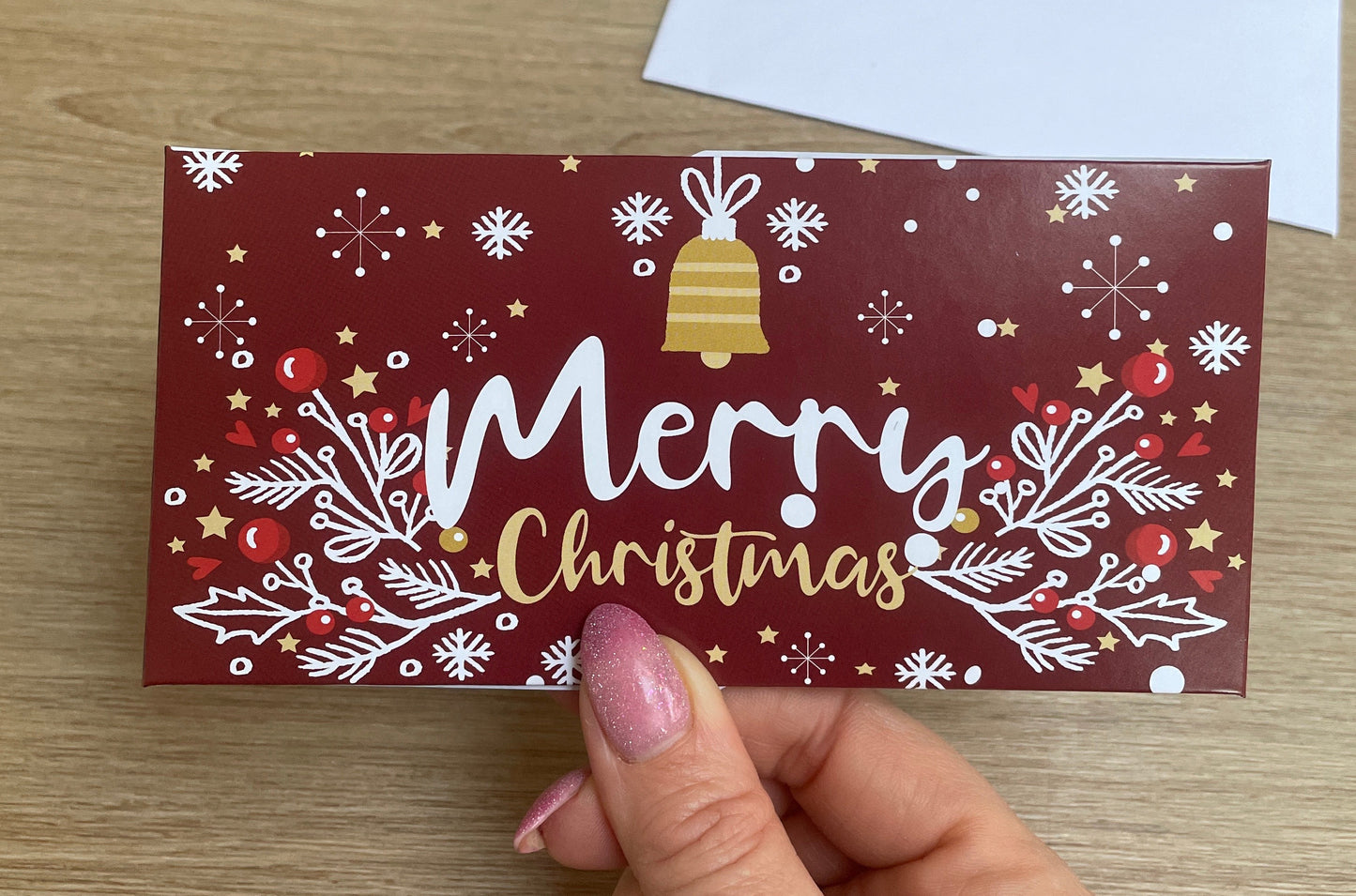 Money Christmas card wallets