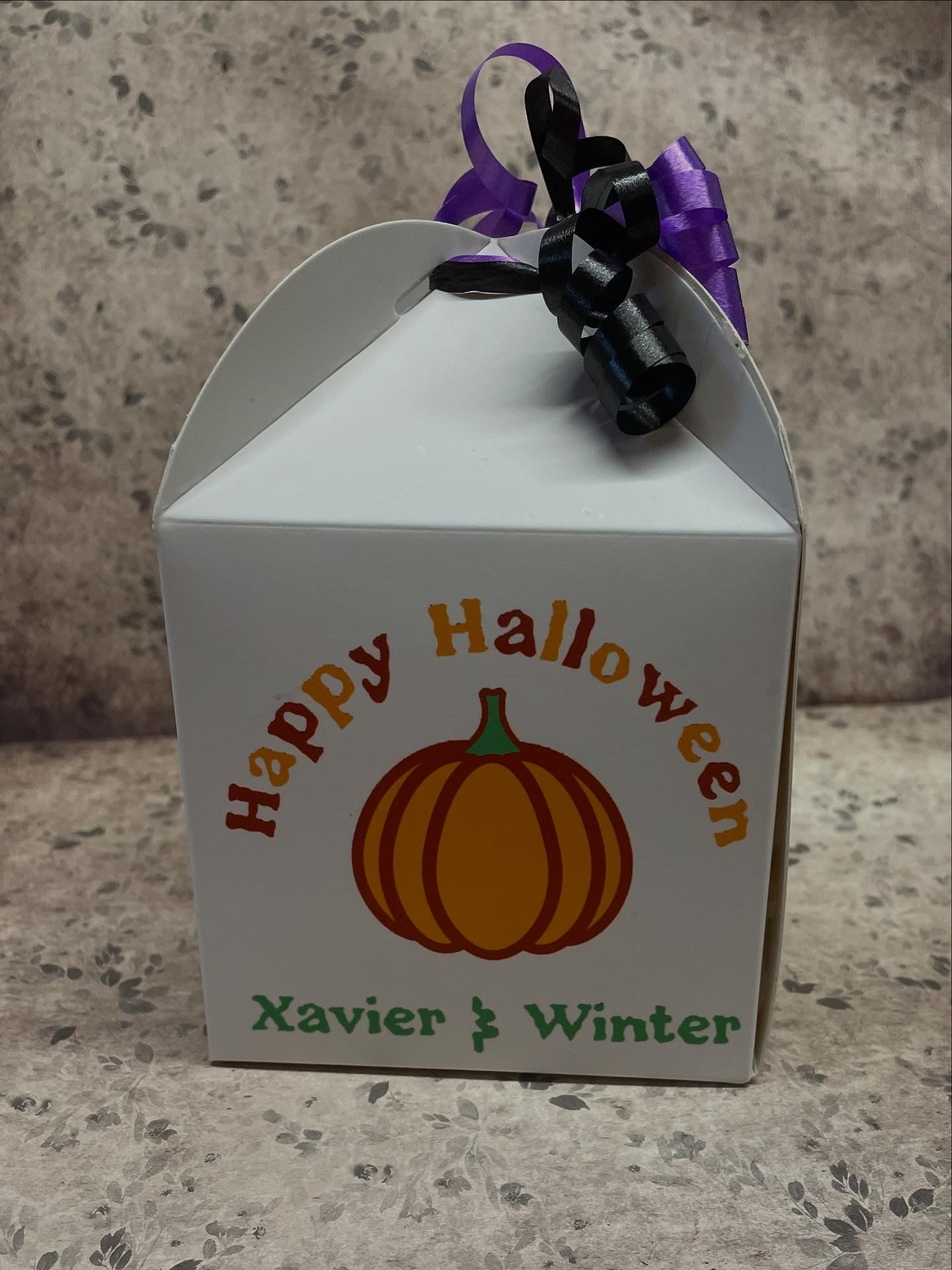 Halloween personalised sweet boxes