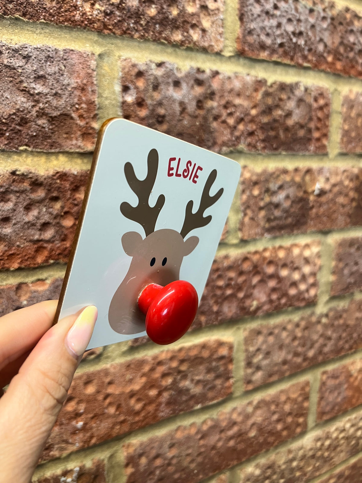 Rudolph Personalised Stocking Hanger
