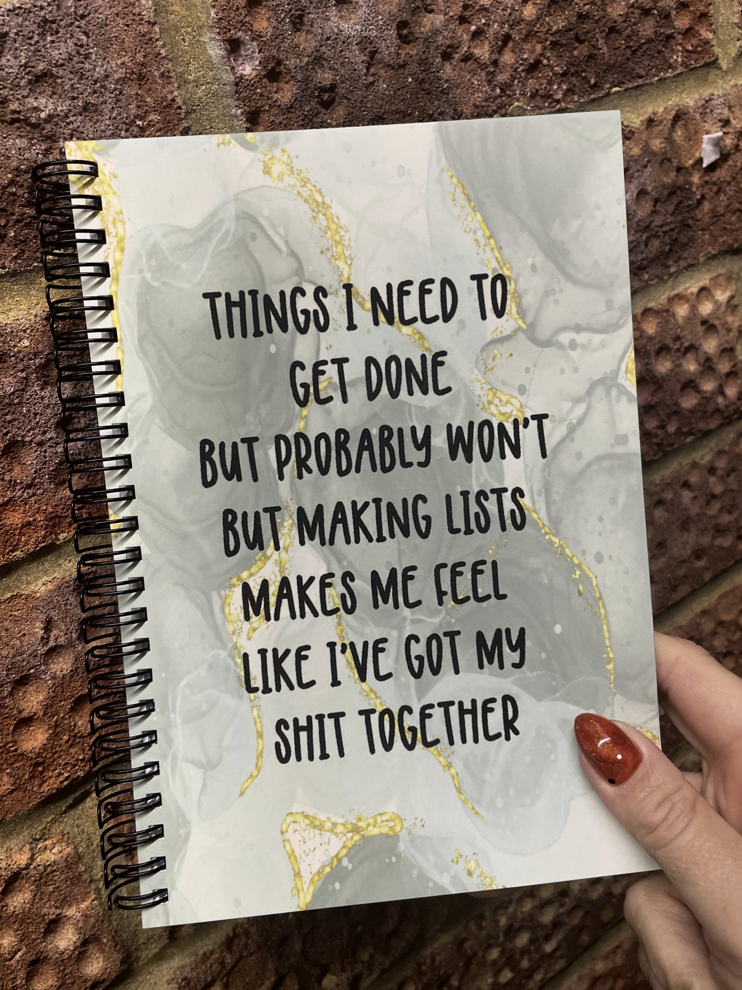“Making lists” A5 notebook
