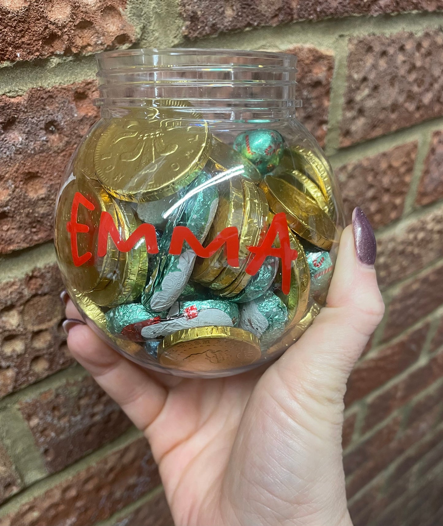 Personalised Snowman Sweet Jars