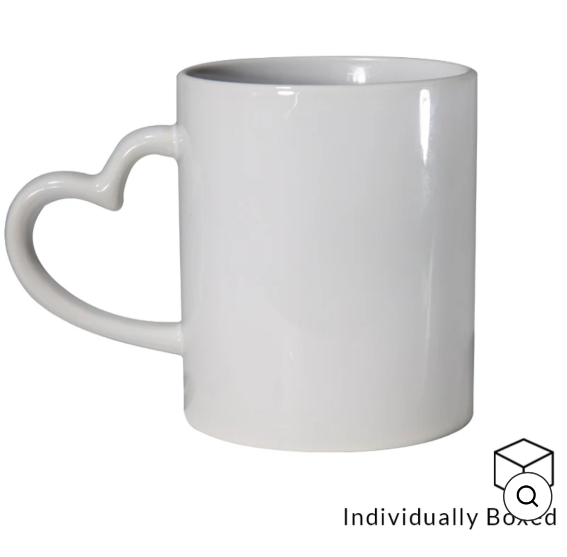 Heart handle mugs