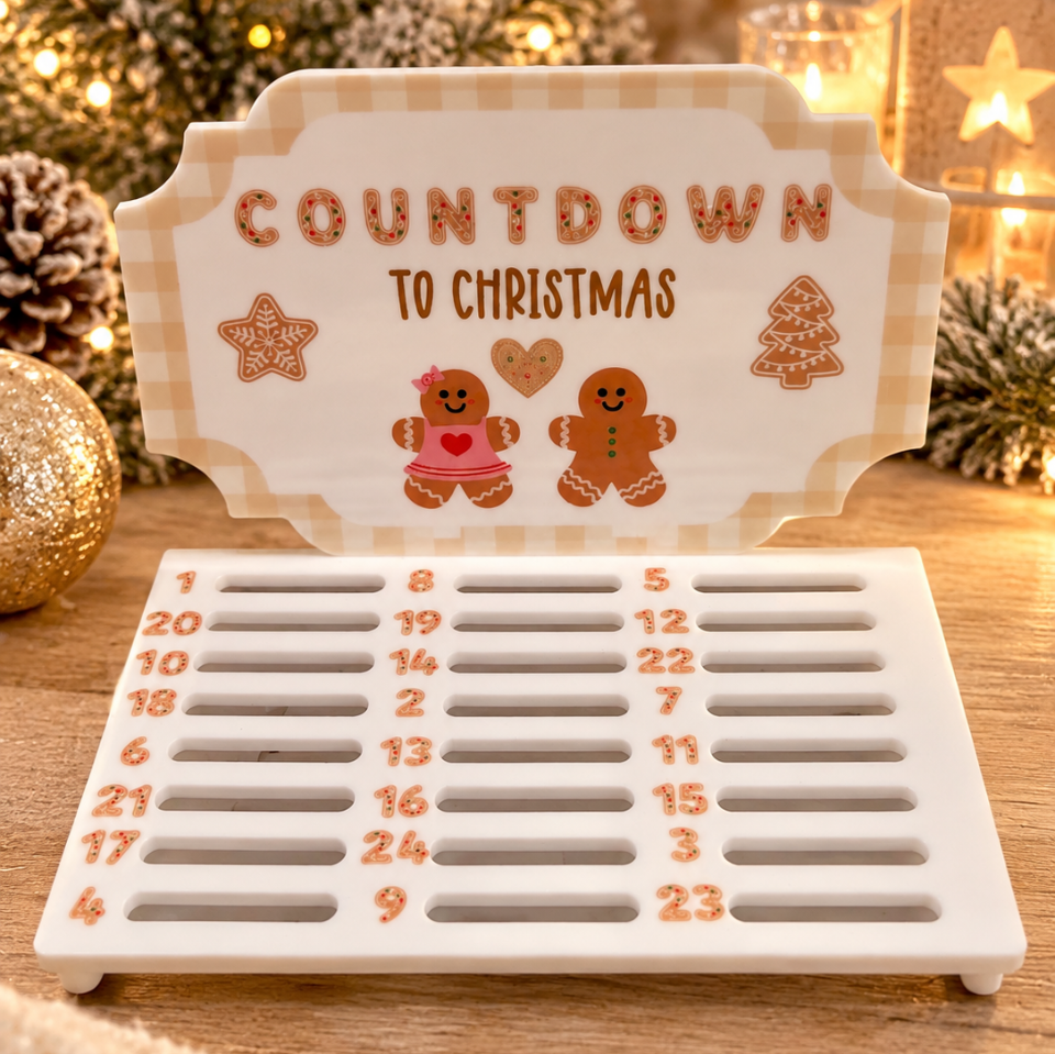 Personalised Acrylic Chocolate Coin Christmas Countdown