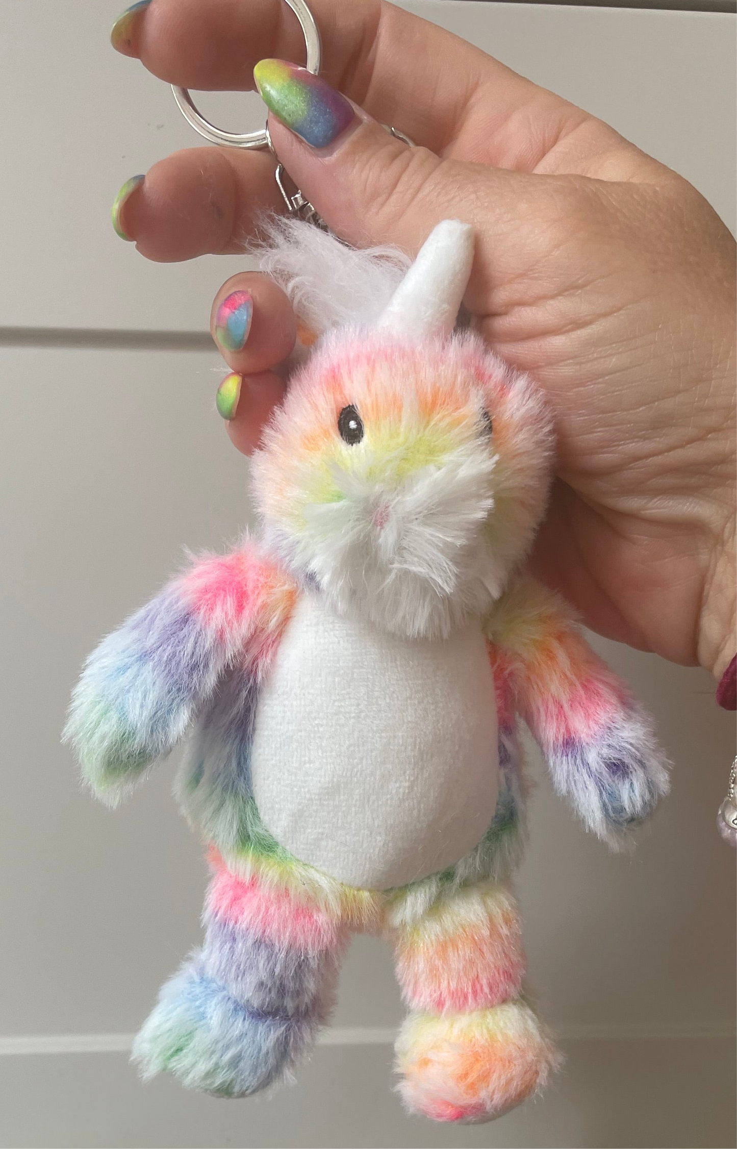 Soft toy personalised keyrings