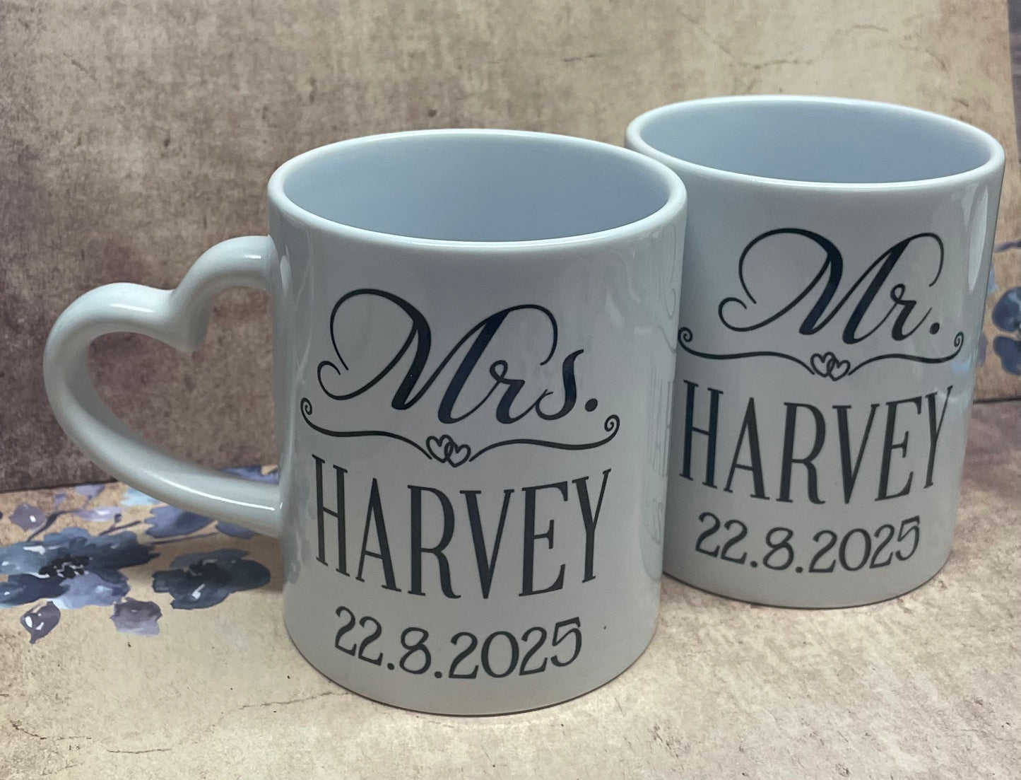 Heart handle mugs