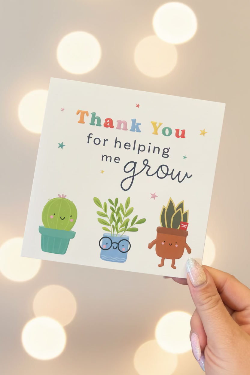 Teacher thank you cards