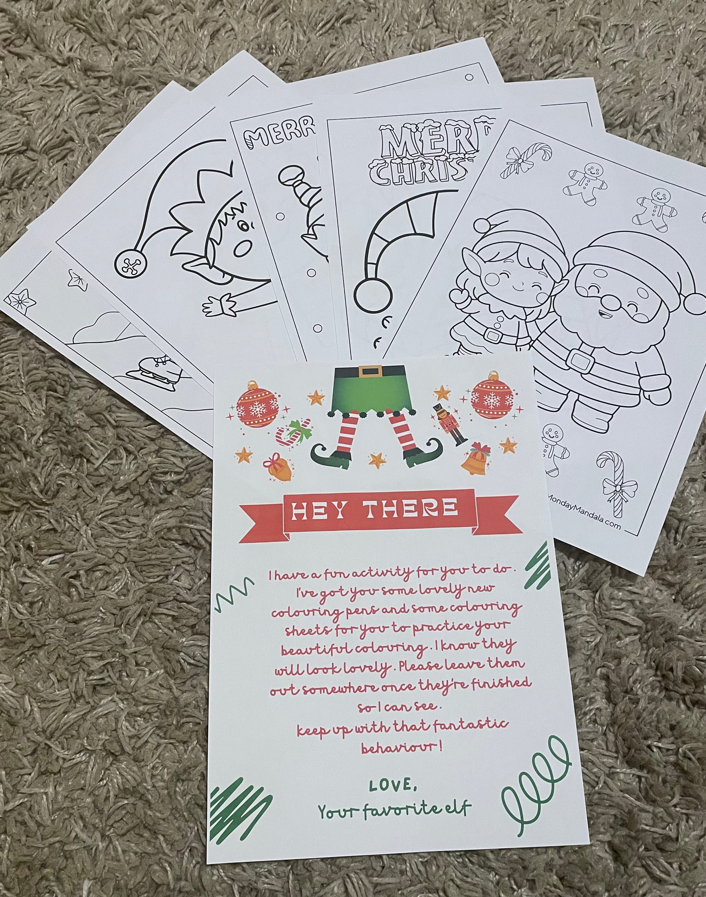 Elf Colouring Sets