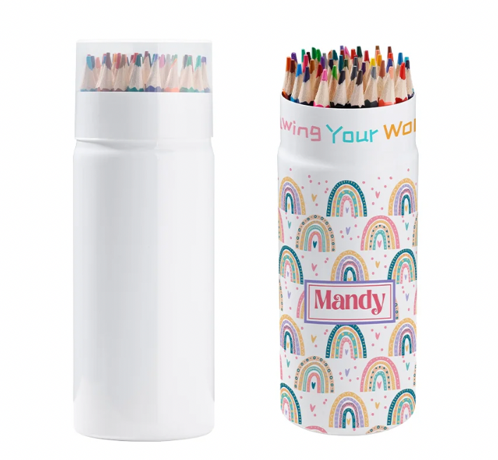 Personalised Aluminium Pencil Container