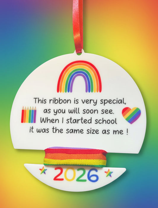 Starting School Ribbon Keepsake