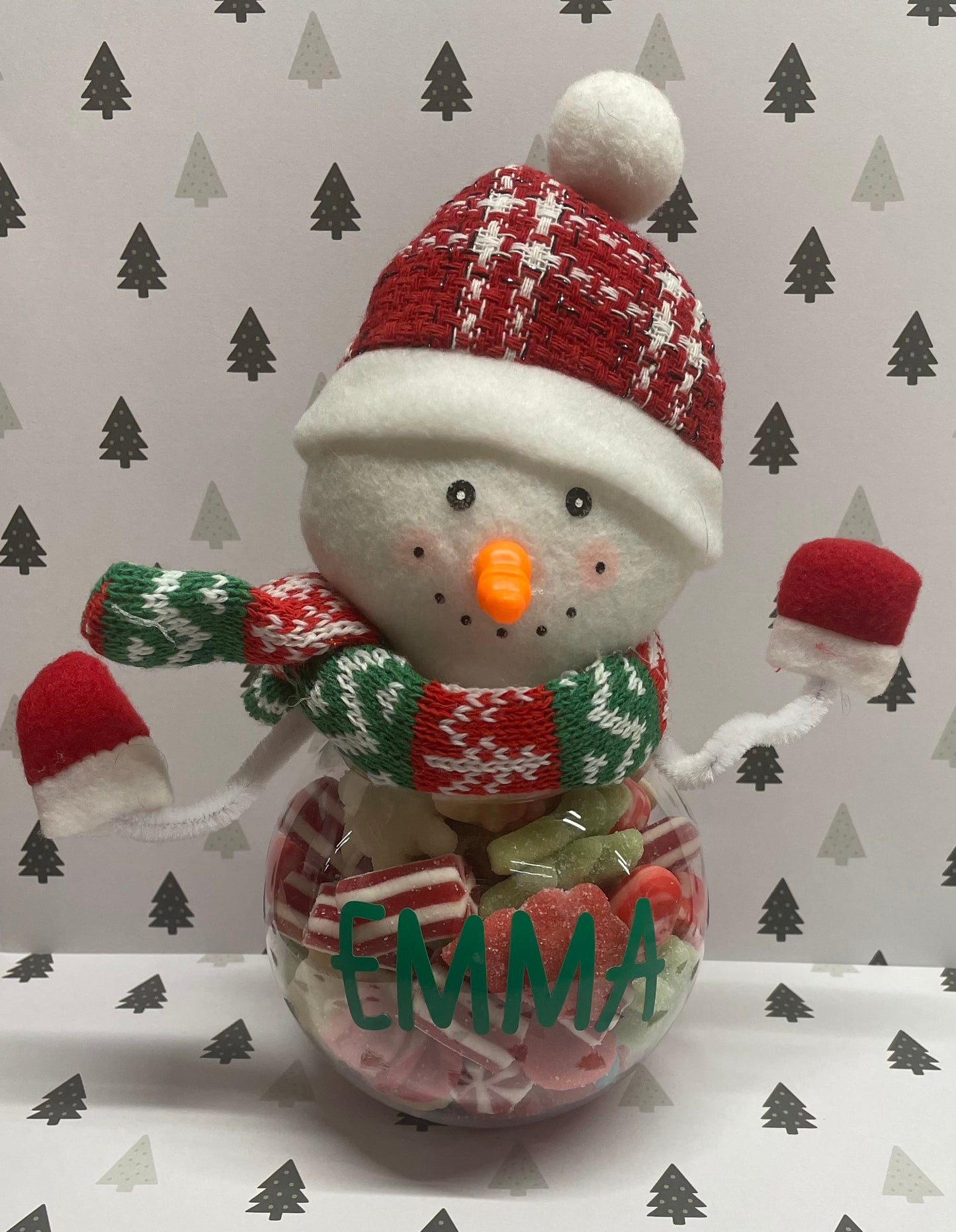 Personalised Snowman Sweet Jars