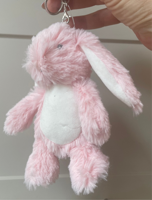 Soft toy personalised keyrings