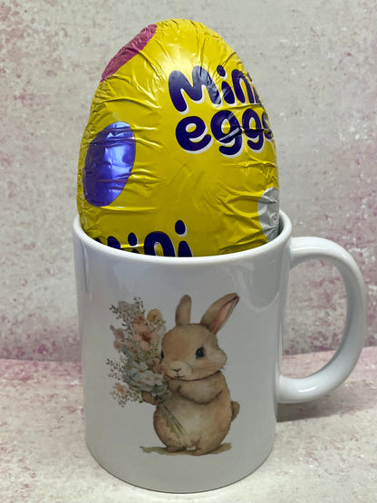 Easter personalised 6 ounce mugs and chocolate egg