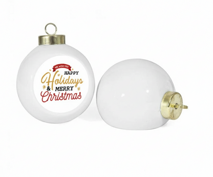 Ceramic personalised baubles