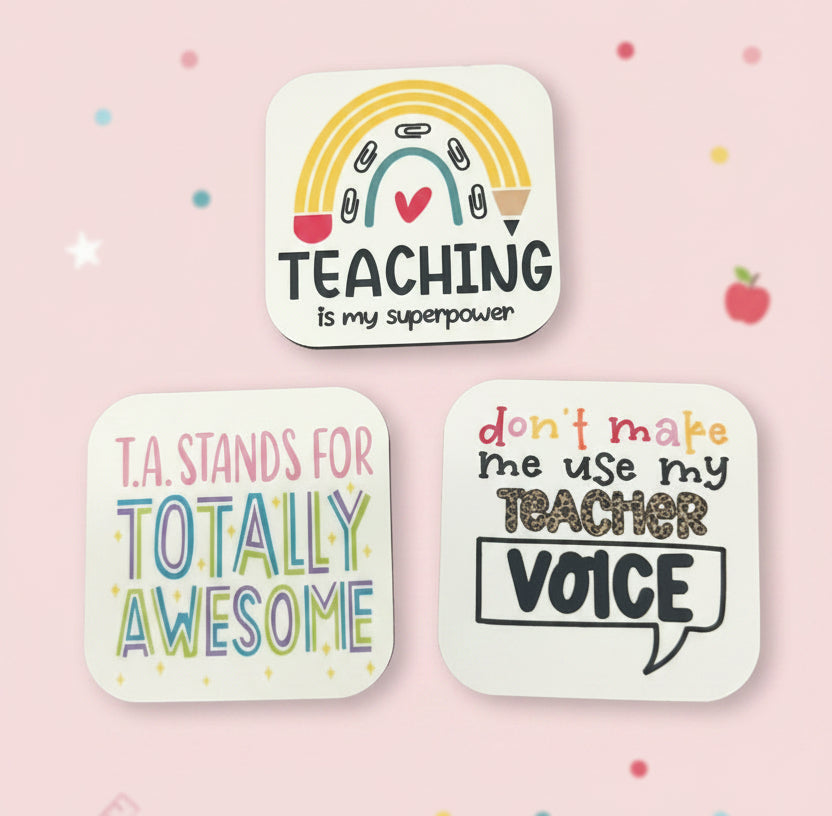 Teaching staff Wooden fridge magnets