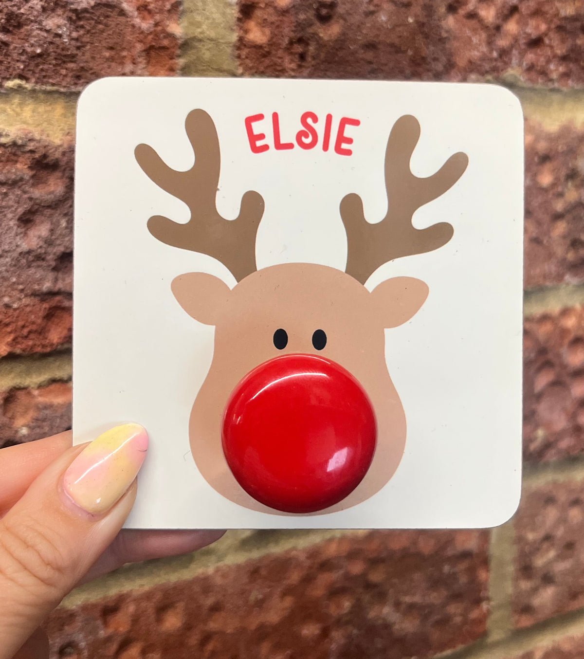Rudolph Personalised Stocking Hanger