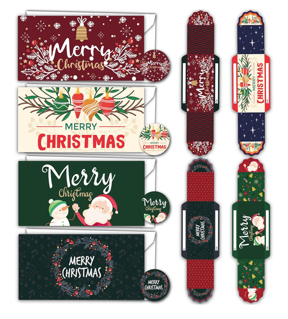 Money Christmas card wallets