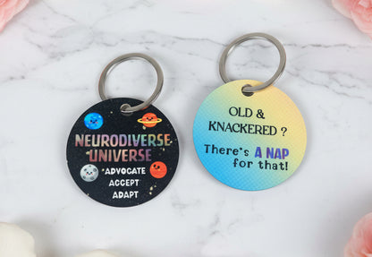 Flexible plastic keyrings