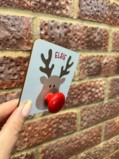 Rudolph Personalised Stocking Hanger