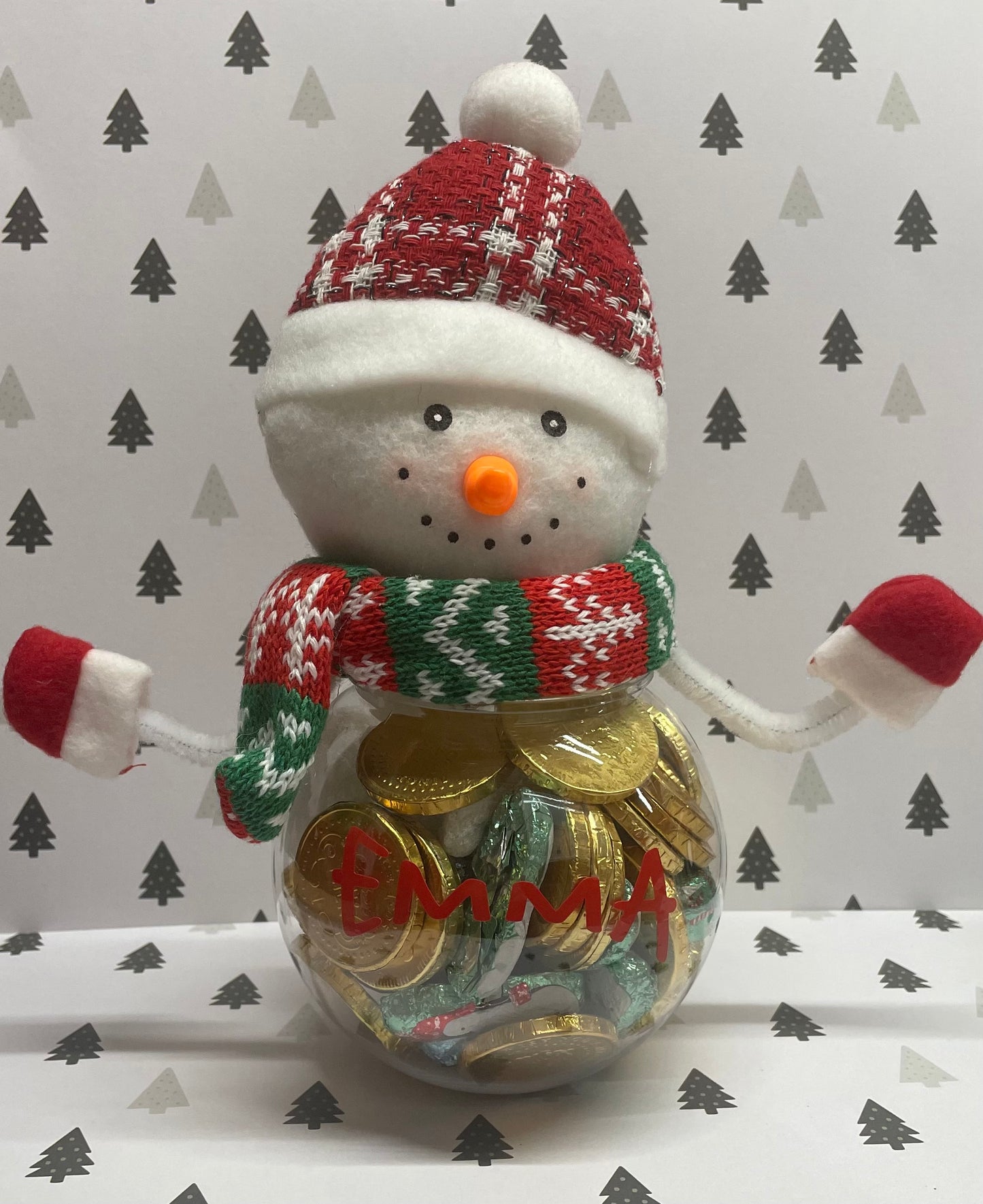 Personalised Snowman Sweet Jars