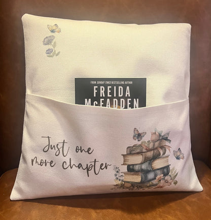 Linen cushion with pocket