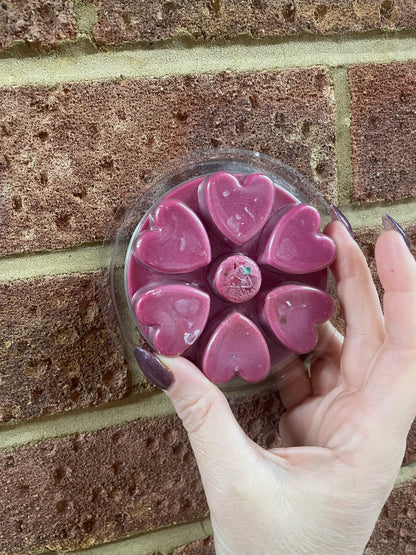 Large heart clam shell wax melts