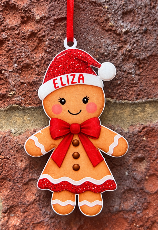 Gingerbread People Personalised Decorations