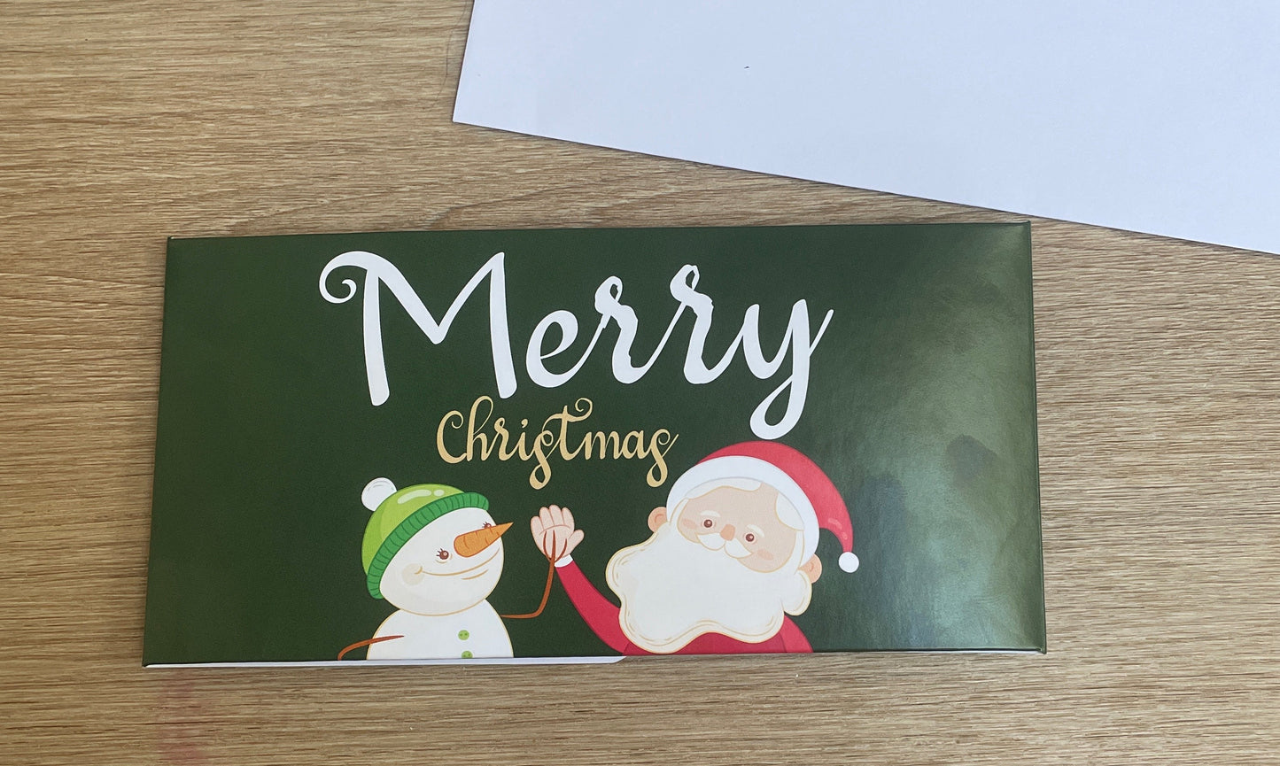 Money Christmas card wallets