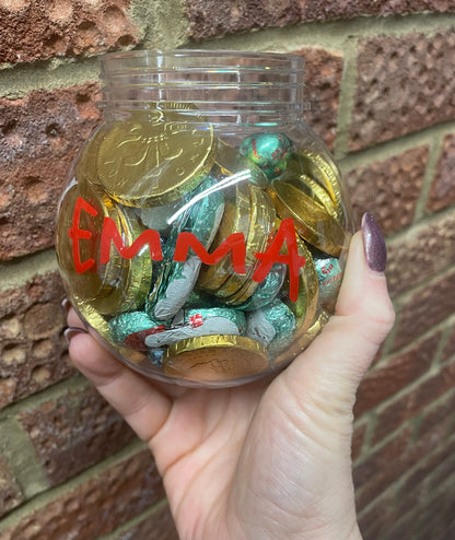 Personalised Snowman Sweet Jars