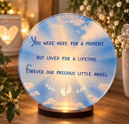 Walnut & acrylic tea light decoration