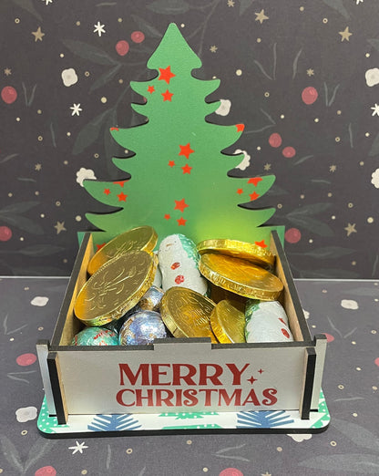 Christmas wooden mini crates