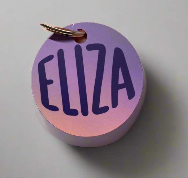 Flexible plastic keyrings