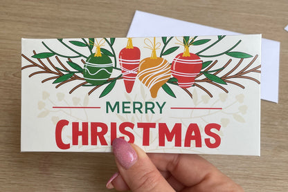 Money Christmas card wallets