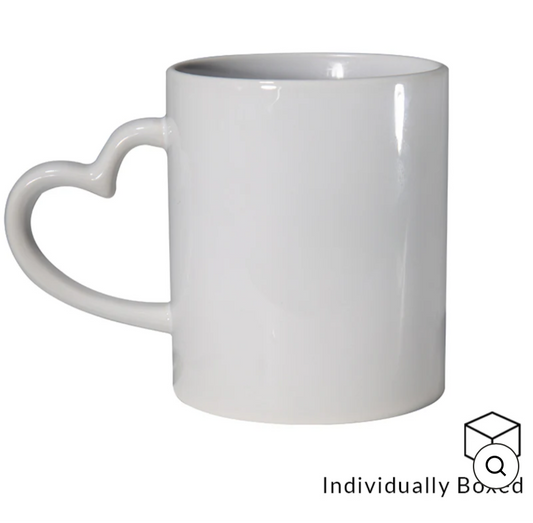 Heart handle mugs