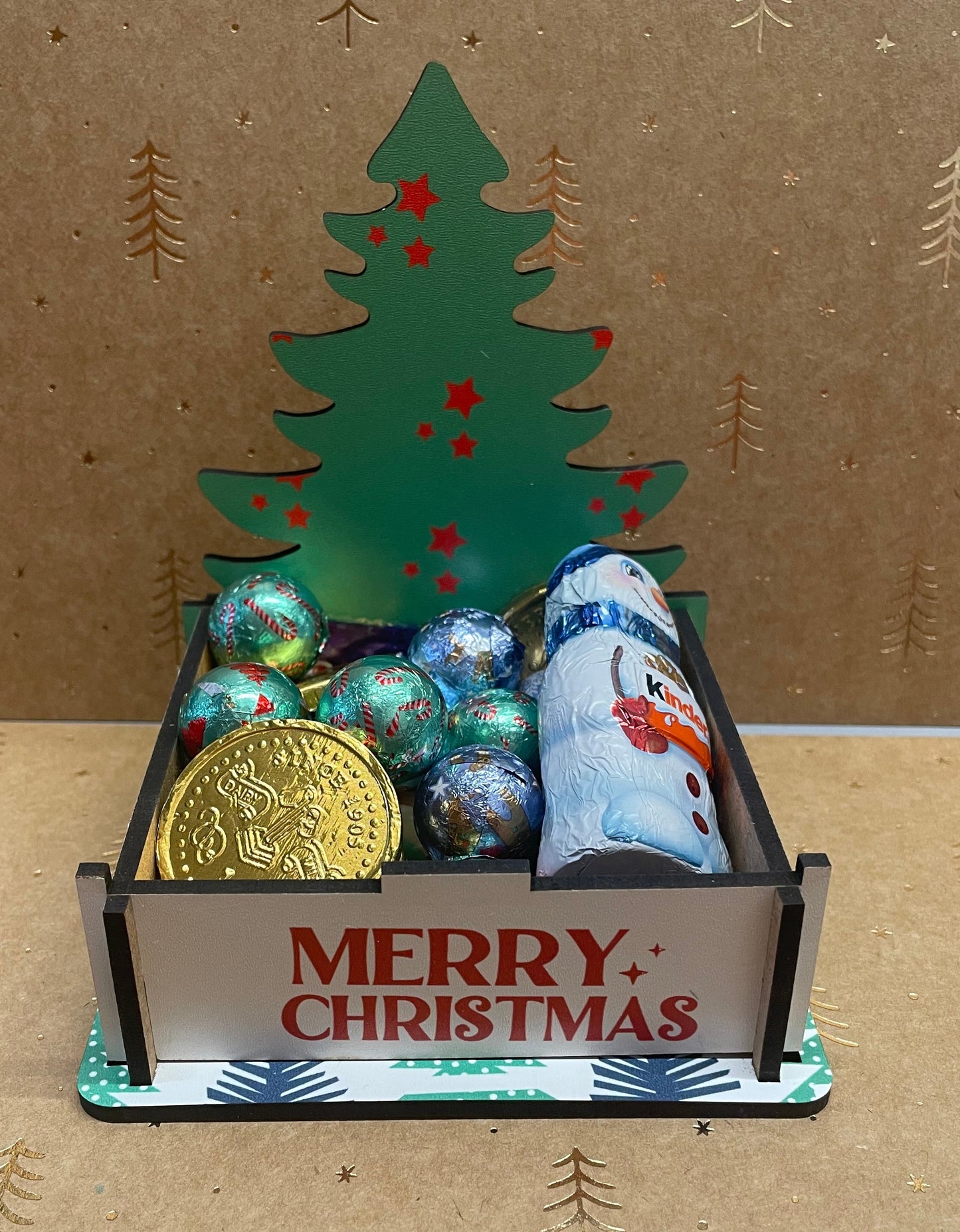 Christmas wooden mini crates