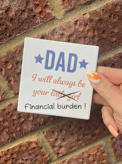 Ceramic square coaster