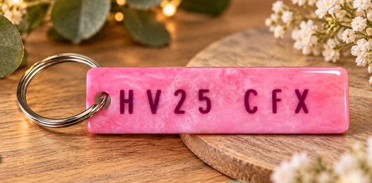 Rectangular Acrylic Keyring