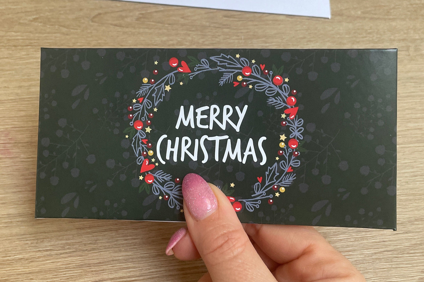 Money Christmas card wallets