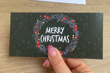 Money Christmas card wallets