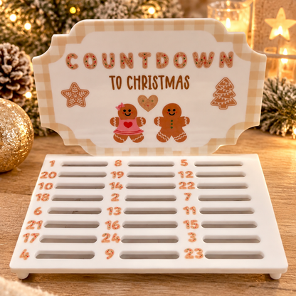 Personalised Acrylic Chocolate Coin Christmas Countdown