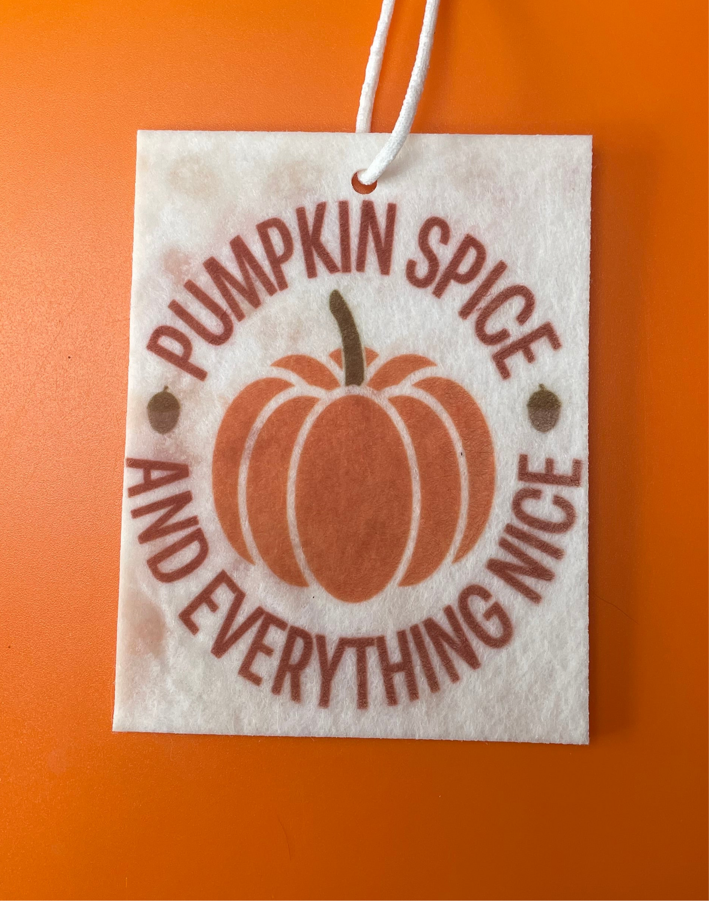 Car air fresheners- pumpkin spice