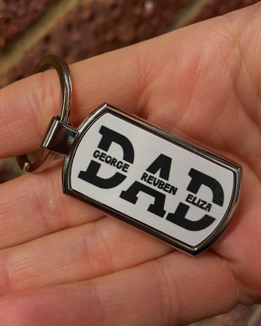 Oblong metal keyrings