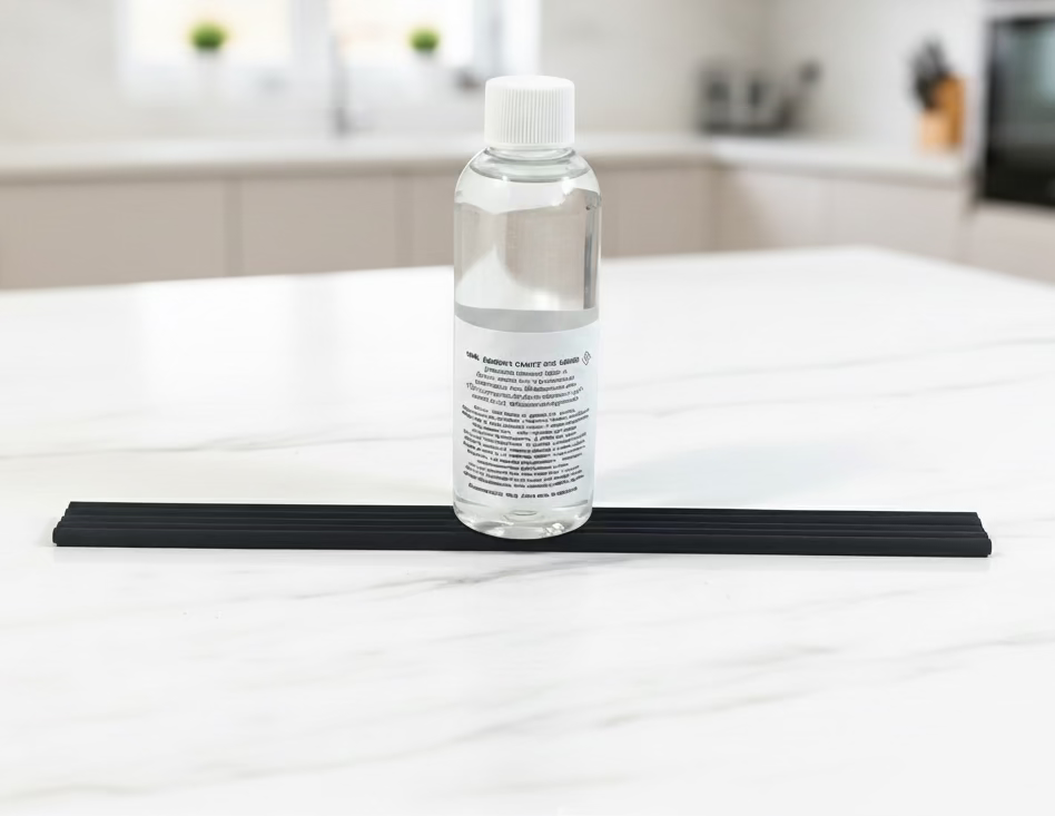 Reed diffuser refill oil (100ml) plus 5 black reeds
