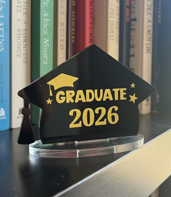 Acrylic mortarboard/graduation cap