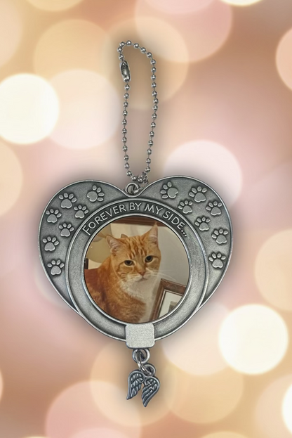 Pet memorial double sided hanging keepsake