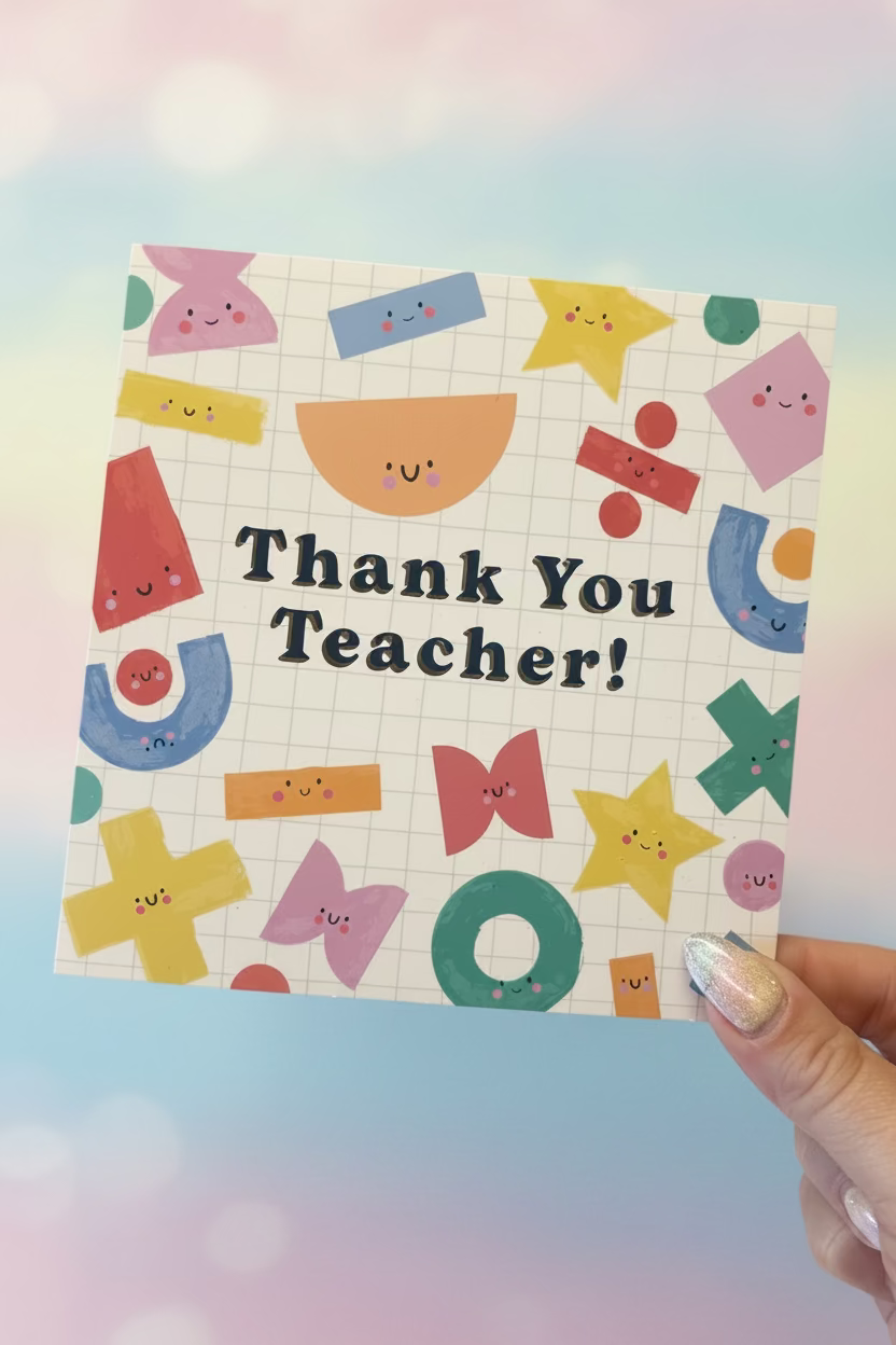 Teacher thank you cards