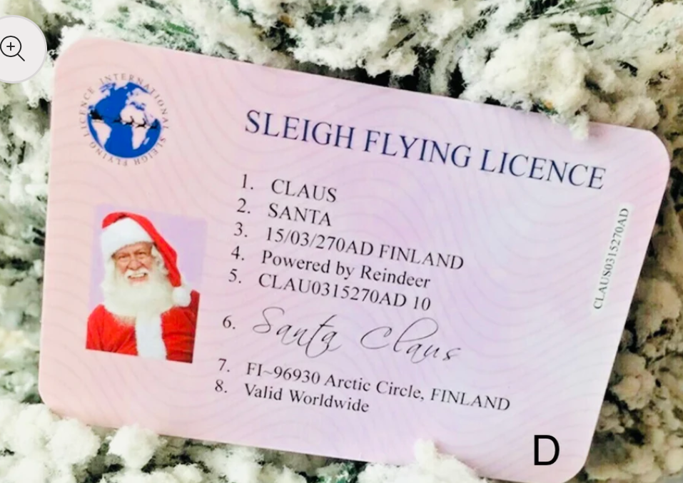 Santa Flying Licence